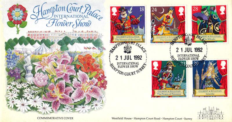 1992 (07) Gilbert & Sullivan - Covercraft 'Hampton Court Palace Flower Show' Official