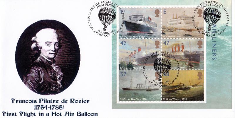 2004 (04) Ocean Liners (M/S) - Peter Payne 'Francois Pilatre de Rozier' Official (20 Only)