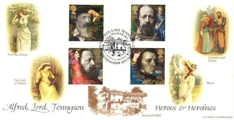 1992 (03) Tennyson - Bradbury 'Hagworthingham, Spilsby' Official