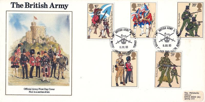 1983 (07) British Army - Forces 'The British Army Series - BF1983PS' Official - Signed by FIVE Generals