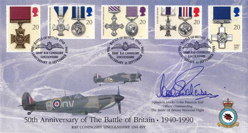 1990 (09) Gallantry - Covercraft BBMF RAF Coningsby Official - Signed by Squadron Leader Colin Paterson