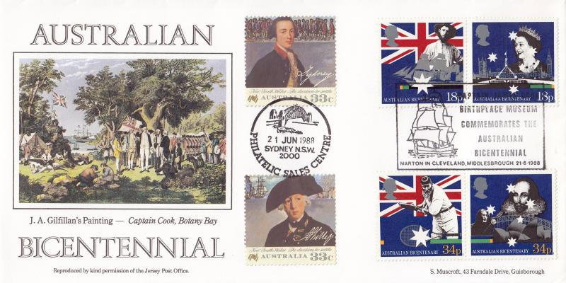 1988 (06) Australia - Muscroft 'Marton in Cleveland' Official - Doubled in Sydney Australia