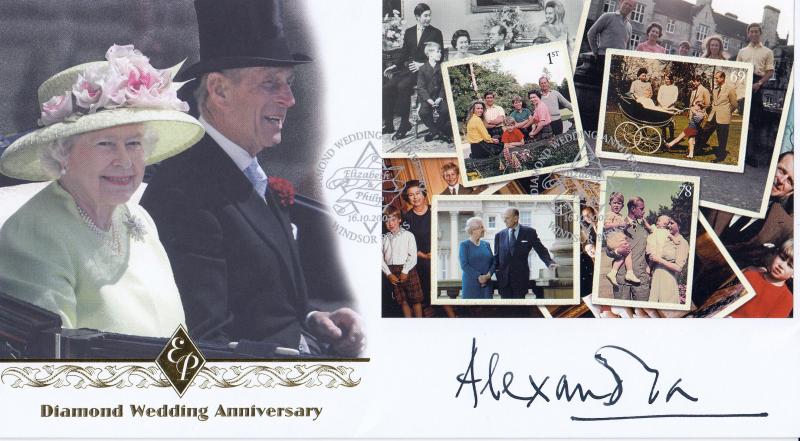 2007 (10) Diamond Wedding (M/S) - Internet Official - Signed Princess Alexandria of Kent