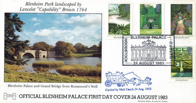 1983 (08) Gardens - Havering 'Blenheim Palace, Woodstock' Official