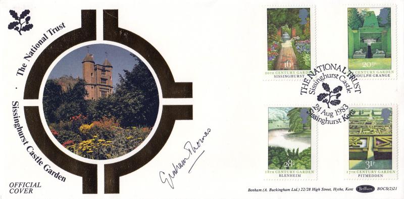 1983 (08) Gardens - Benham 'Sissinghurst Castle' BOCS(2) 21 Official - Signed by Graham Thomas