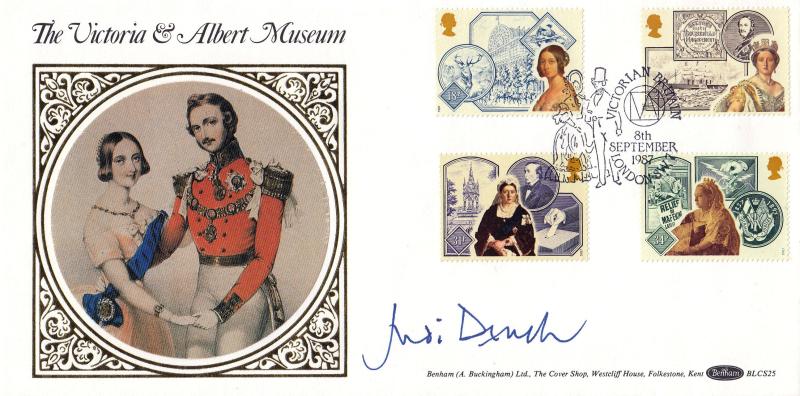1987 (09) Victorian Britain - Benham Victoria & Albert Museum BLCS 25 Official - Signed by Judi Dench