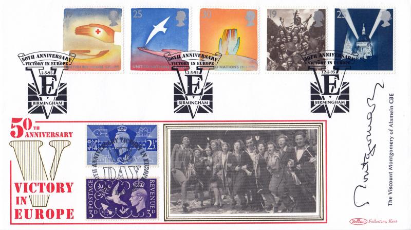 1995 (05) VE Day - Benham VE Birmingham Official - Signed by The Viscount Montgomery of Alamein