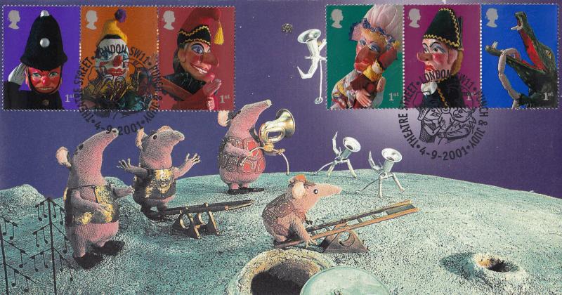 2001 (09) Puppets (Stamps) - Scott 'Clangers' Official - Theatre Street, London H/S