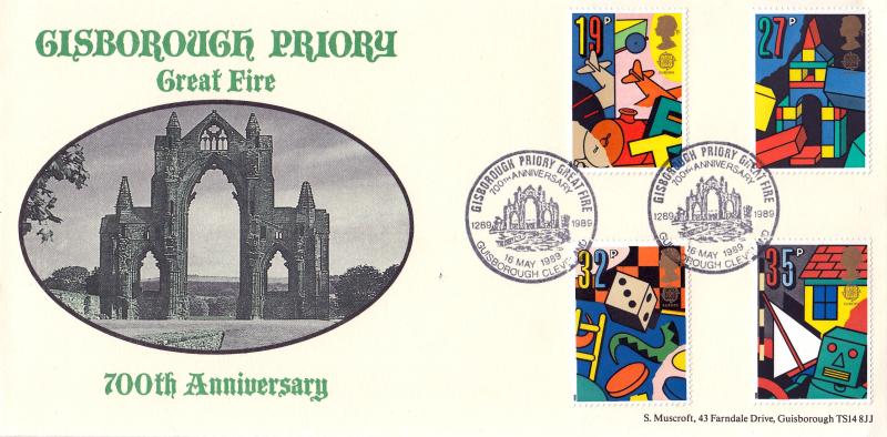 1989 (05) Games & Toys - Stan Muscroft 'Gisborough Priory Great Fire' Official