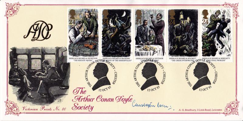 1993 (10) Sherlock Holmes - Bradbury VP 80 Official - Signed Christopher Roden
