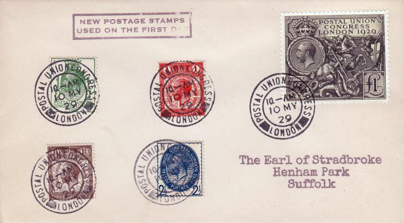 1929 (05) Postal Union Congress - FULL SET - Postal Union Congress CDS - FORGERY