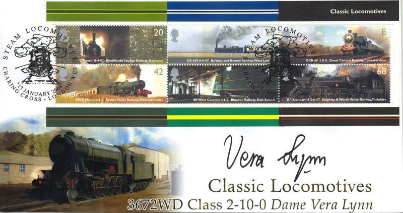 2004 (01) Classic Locomotives (M/S) - Steven Scott 'Dame Vera Lynn' Official - Signed by Dame Vera Lynn