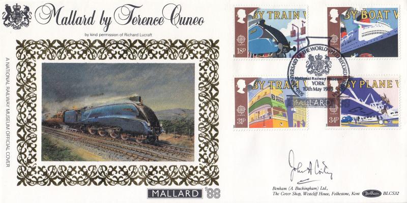 1988 (05) Transport - Benham BLCS 32 'Mallard, National Railway Museum, York' Official - Signed by John Loitey