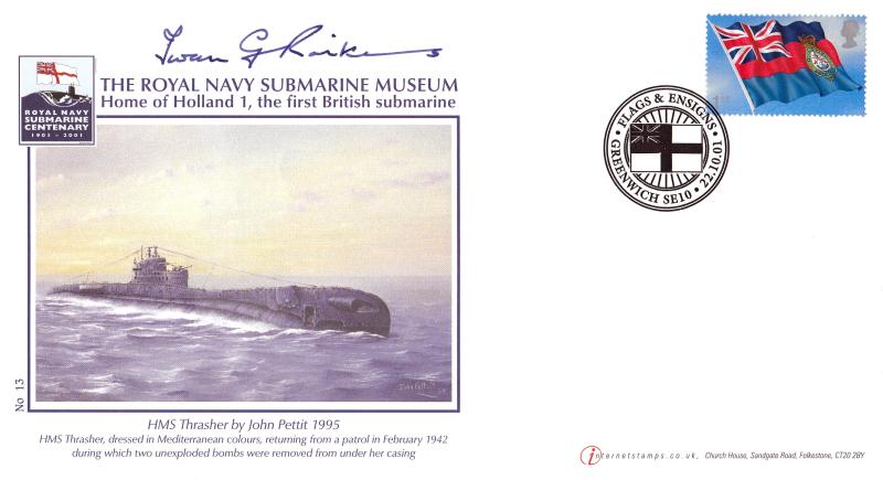 2001 (10) Flags & Ensigns - Buckingham/Internet Stamps 'Special' - Signed by Iwan G Raikens
