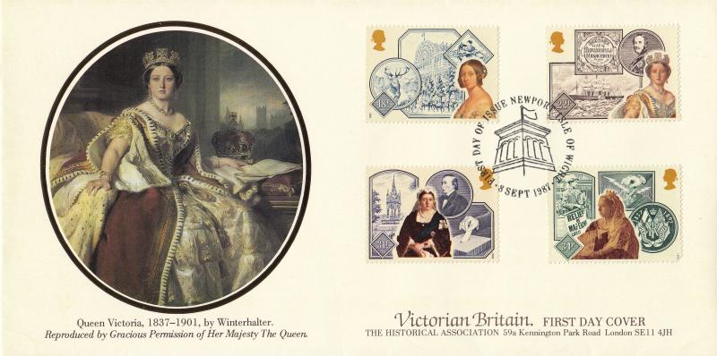 1987 (09) Victorian Britain - Covercraft 'Queen Victoria' Cover - Newport H/S