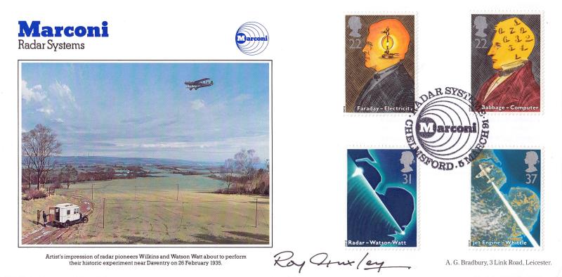 1991 (03) Scientists - Bradbury Marconi Radar Systems Official - Signed by Roy Huxley