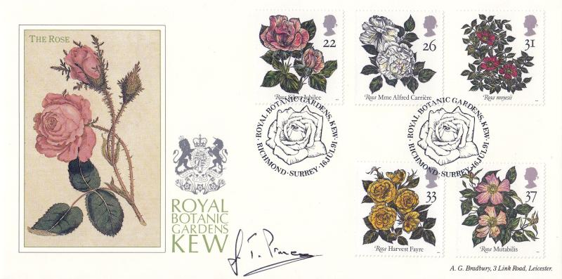 1991 (07) Roses - Bradbury Royal Botanic Gardens, Kew Official - Signed by G.T. Prance