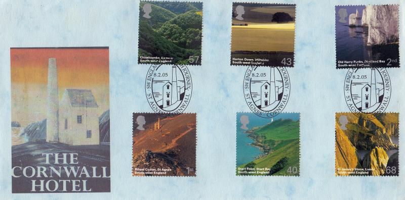 2005 (02) South West England - The Cornwall Hotel Cover - St Agnes, Cornwall H/S