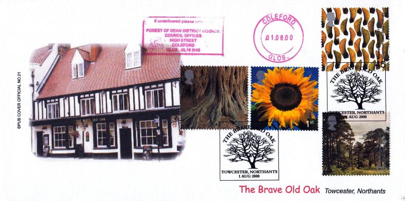 2000 (08) Tree & Leaf - Brazier 'Pub' Official + Forest of Dean District Council Meter Mark