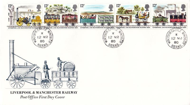 1980 (03) Liverpool & Manchester Railway - PO - Windsor Castle CDS