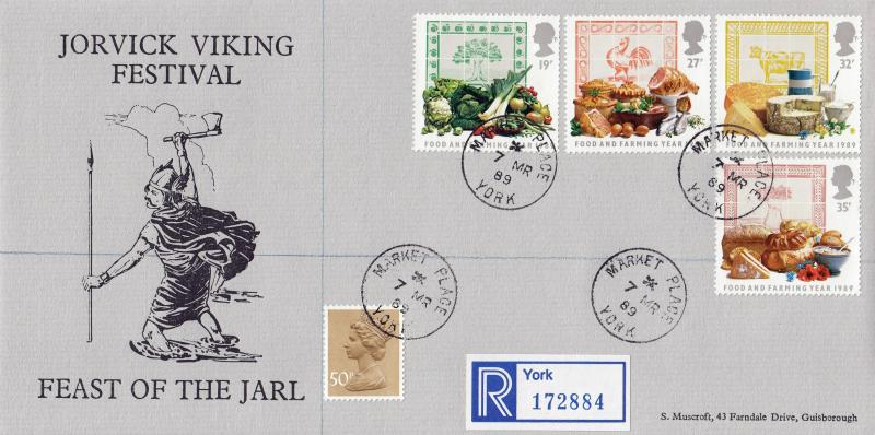 1989 (03) Food & Farming - Muscroft 'Jorvick Viking Festival' Cover - Market Place CDS