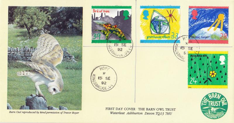 1992 (09) Green - Covercraft Barn Owl Trust, Ashburton, Devon Official - Hope CDS