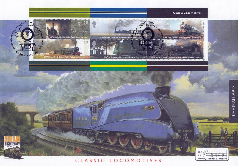 2004 (01) Classic Locomotives (M/S) - Westminster 'King's Cross' Official