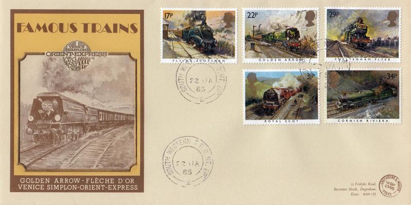 1985 (01) Famous Trains - G&P VSOP Official - South Western TPO UP 2 CDS