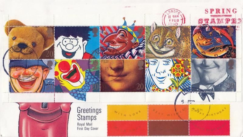 1990 (02) Greetings - RM - Spring Stampex Slogan