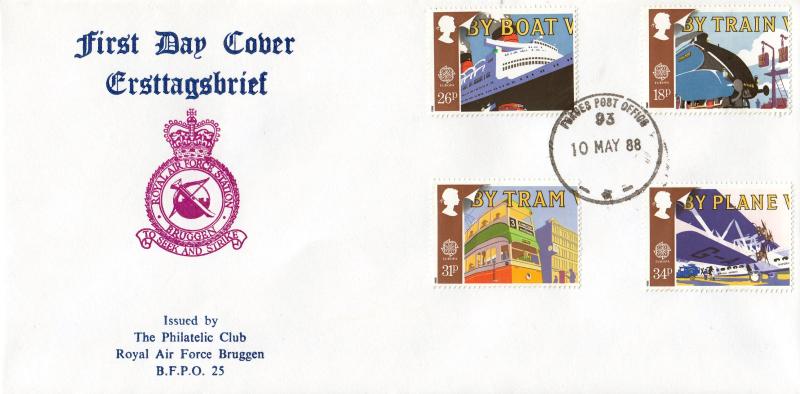 1988 (05) Transport - RAF Bruggen Cover - Forces Post Office 93 CDS