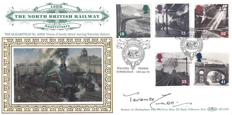 1994 (01) The Age of Steam - Benham BLCS 90 North British Railway Co, Waverley Station, Edinburgh Official - Signed by Terence Cuneo