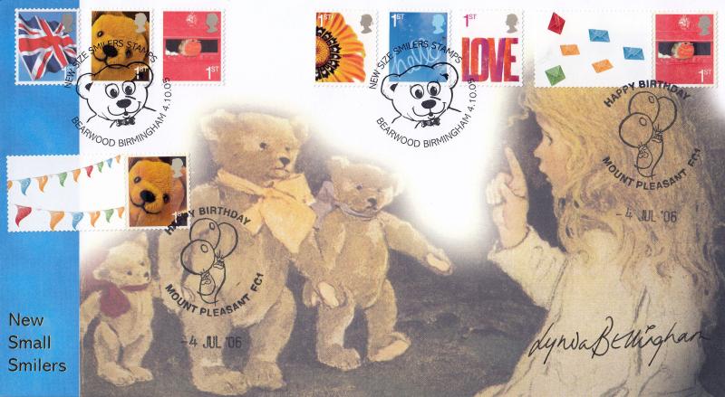 2005 (10) Small Smilers - Internet Bearwood 'Special' - Doubled with the 2006 Set - Signed by the late Lynda Bellingham