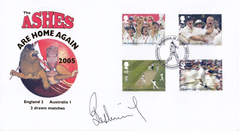 2005 (10) Ashes Winners M/S - Internet 'Hambledon' Special - Signed Bob Willis
