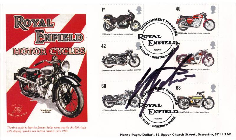 2005 (07) Motorcycles - Henry Pugh 'Royal Enfield' Official - Signed by Giacomo Agostini