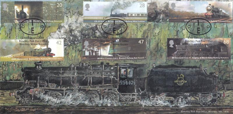 2004 (01) Classic Locomotives (Stamps) - Bletchley Park Official (The CORRECT Version)
