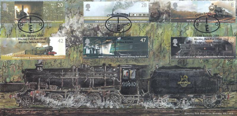2004 (01) Classic Locomotives (Stamps) - Bletchley Park Official (The INCORRECT Version)