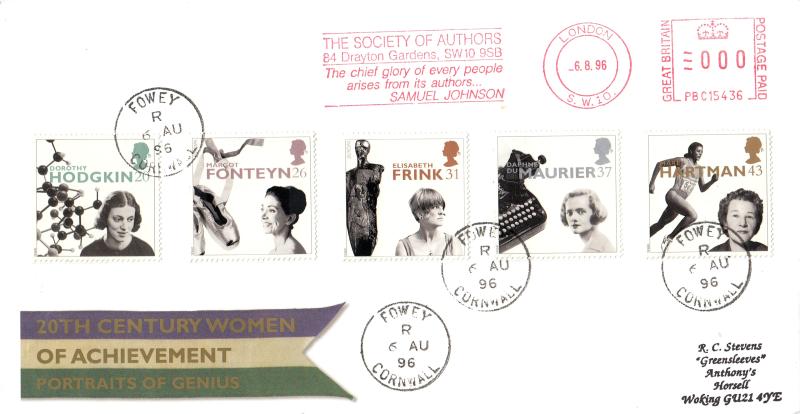 1996 (08) Women - RM - Fowey CDS + The Society of Authors Meter Mark