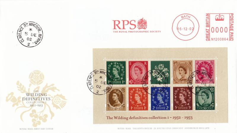 2002 (12) Wildings M/S - RM - Clarence Rd, Windsor CDS + The Royal Photographic Society Meter Mark