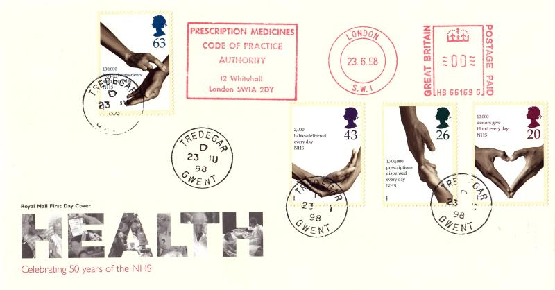 1998 (06) NHS - RM - Tredegar CDS + Prescription Medicines Code of Practice Authority Meter Mark