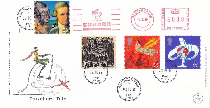 1999 (02) Travellers - RM - Southampton CDS + Cunard Meter Mark
