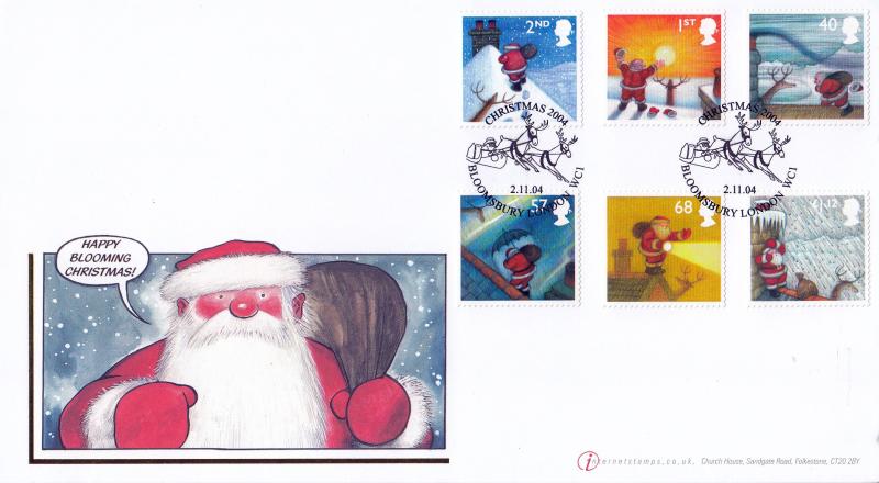 2004 (11) Christmas (Stamps) - Internet 'Bloomsbury' Official