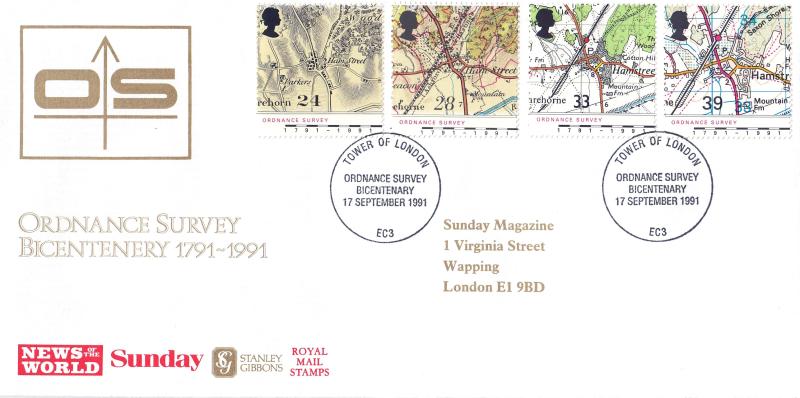 1991 (09) Maps - Ordnance Survey Bicentenary Official