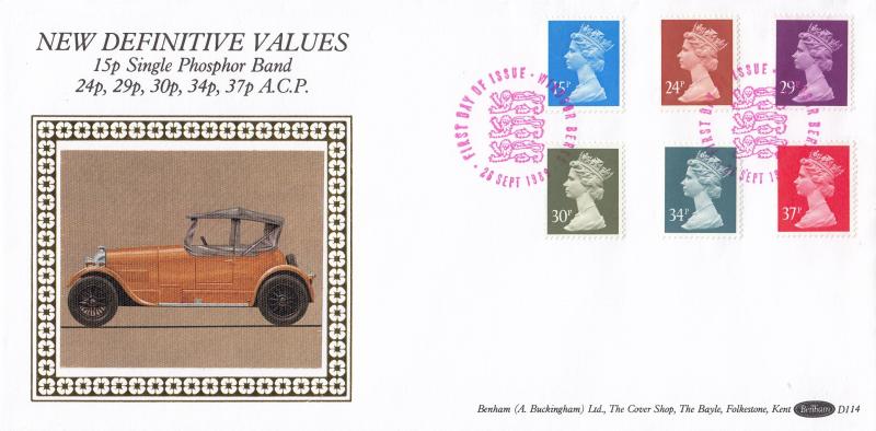 1989 (09) New Values - Benham D114 (Bronze Car Image) - Windsor (3 Lions) H/S