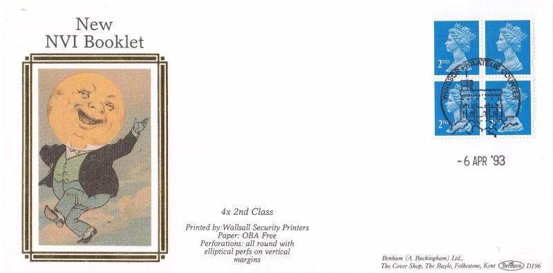 1993 (04) 4 x 2nd NVI Book - Benham D196 - Windsor Counter H/S