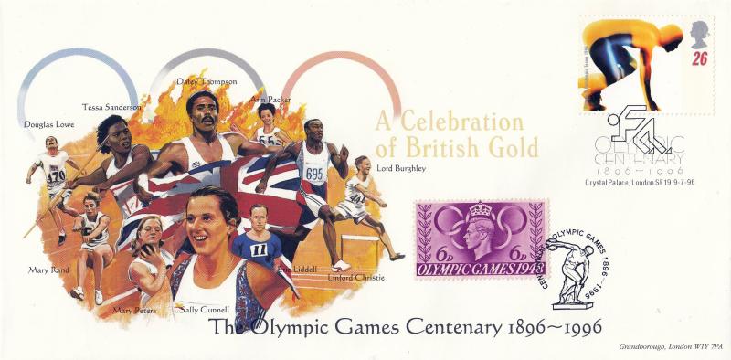 1996 (07) Olympics - Keith Prowse Official's (All Five) - Doubled with the 1948 Set