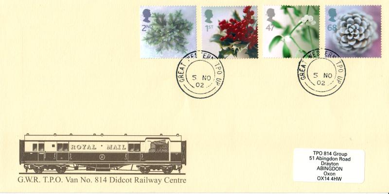 2002 (11) Christmas - GWR TPO 814 Group Cover - Great Western TPO UP CDS