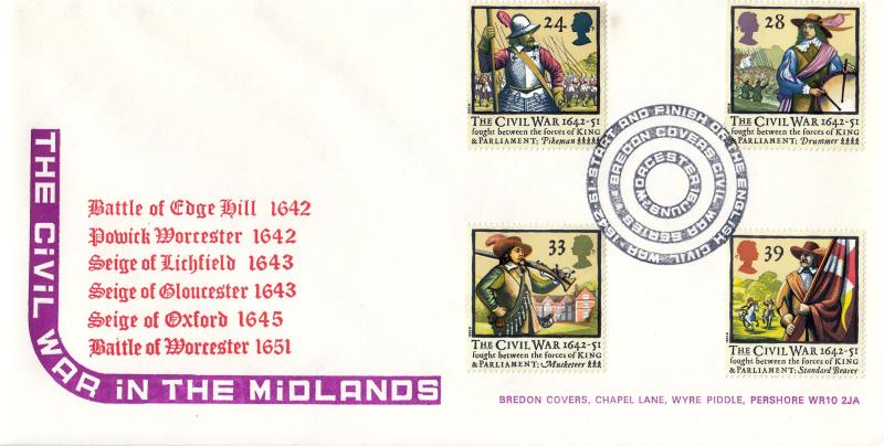 1992 (06) Civil War - Bredon Covers 'Start & Finish Of The English Civil War' Official