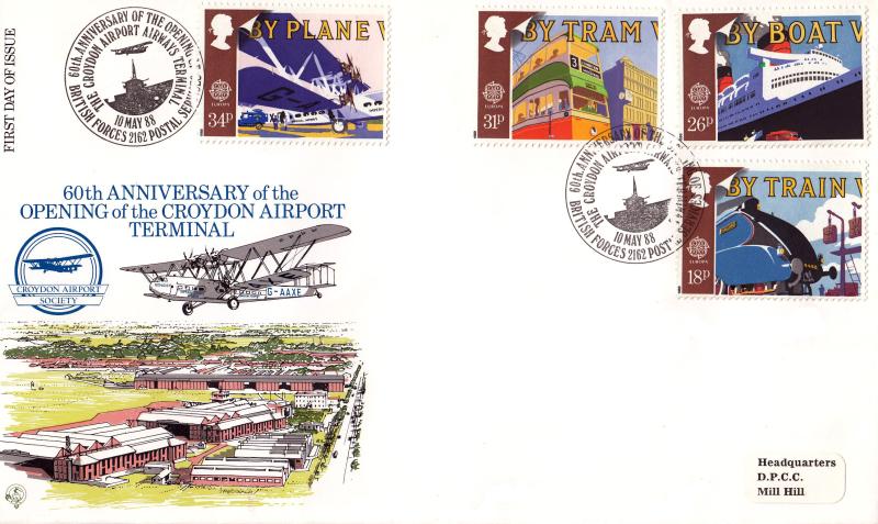 1988 (05) Transport - Forces RFDC 63 'Croydon Airport' Official - NO Cachet's