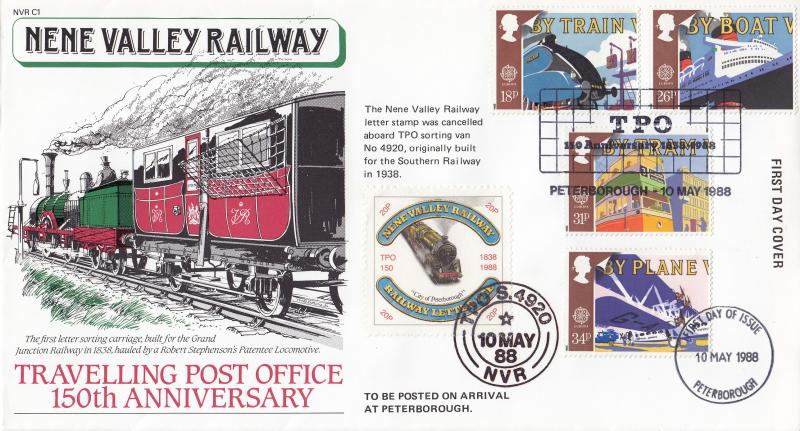 1988 (05) Transport - Nene Valley Railway Official + Peterborough FDI
