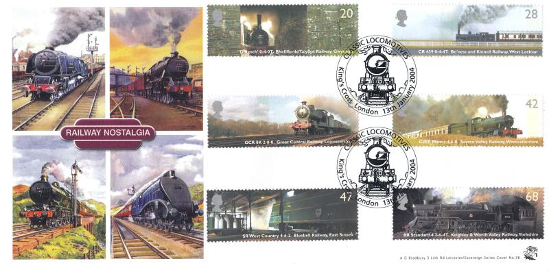 2004 (01) Classic Locomotives (Stamps) - Bradbury Sovereign 36 Official